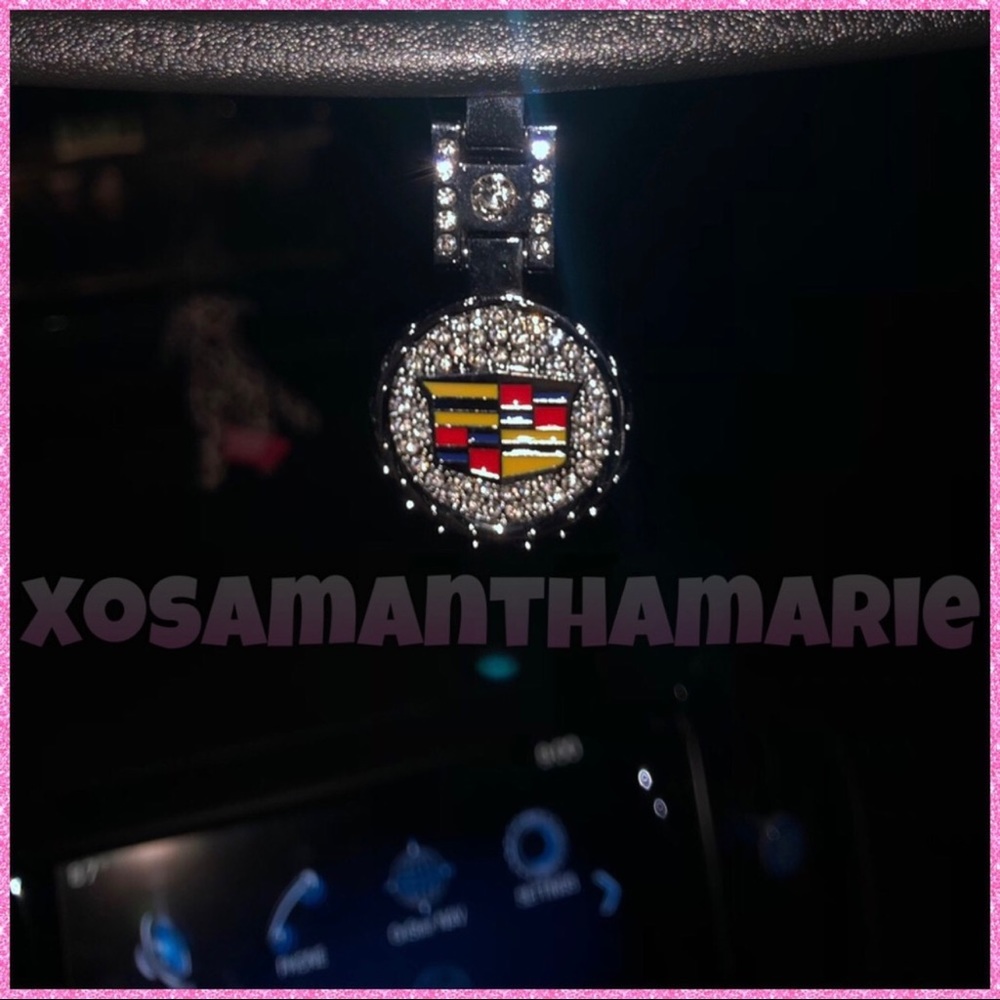 Cadillac Rhinestone Bling Charm Keychain Fob 💎 - Picture 5 of 14